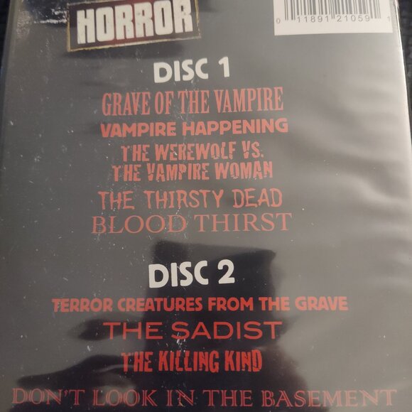 NEW Horror: 50 Movies (DVD, 8-Disc Set, Ultimate Collectors Edition) SEALED NEW - Picture 6 of 10